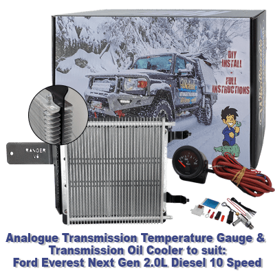 Ford Everest Next Gen 2.0L Diesel 10 Speed Analogue Temp Gauge & Transmission Cooler (DIY Installation Box)