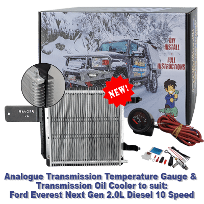 Ford Everest Next Gen 2.0L Diesel 10 Speed Analogue Temp Gauge & Transmission Cooler (DIY Installation Box)