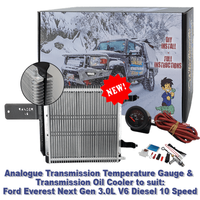 Ford Everest Next Gen 3.0L V6 Diesel 10 Speed Analogue Temp Gauge & Transmission Cooler (DIY Installation Box)