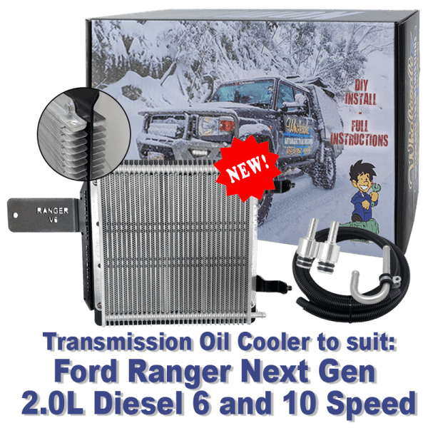Ford Ranger Next Gen 2.0L 6 and 10 Speed Diesel Transmission Cooler (DIY Installation Box)