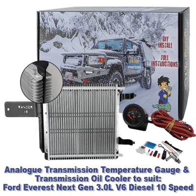 Ford Everest Next Gen 2.0L Diesel 10 Speed Analogue Temp Gauge & Transmission Cooler (DIY Installation Box)