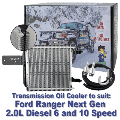 Ford Ranger Next Gen 2.0L 6 and 10 Speed Diesel Transmission Cooler (DIY Installation Box)